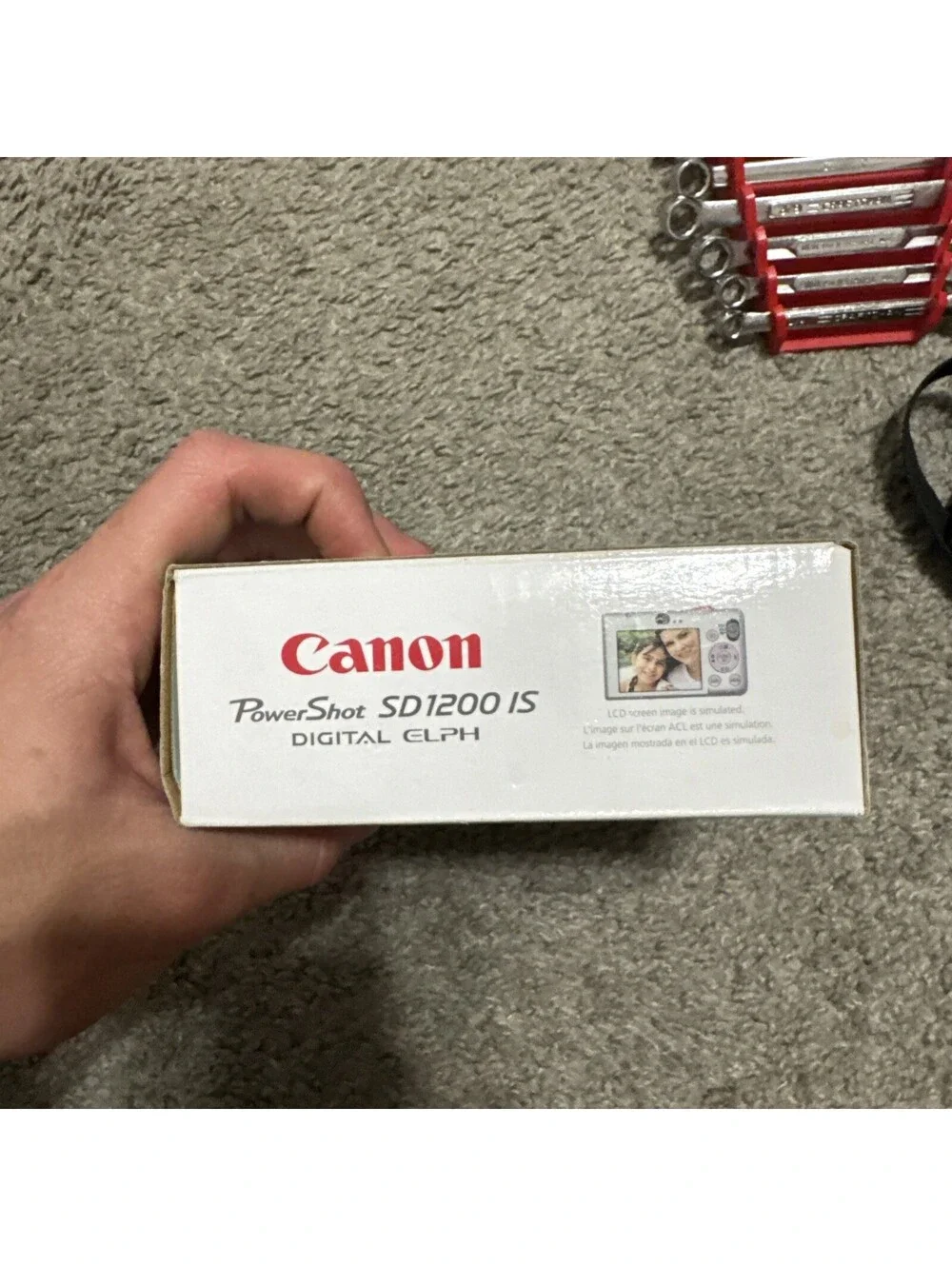 NO CAMERA EMPTY BOX ONLY Canon Power Shot SD1200 IS ELPH 10MP Box & Instructions